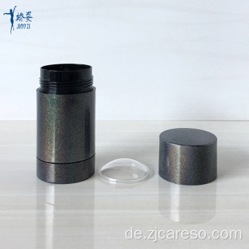 75ml glänzender bunter schwarzer leerer Deo-Stick-Behälter